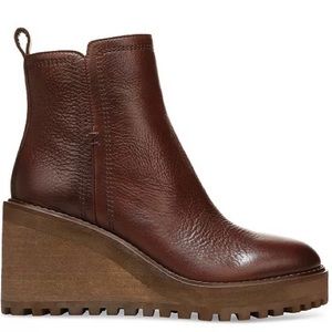 Zodiac Brown Wedge Booties